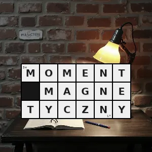 Rozwiązanie krzyżówki: pseudowektorowa wielkość fizyczna cechująca dipol magnetyczny która opisuje oddziaływanie z zewnętrznym polem magnetycznym - moment magnetyczny | hasła, synonimy i podpowiedzi Hasło krzyżówkowe pseudowektorowa wielkość fizyczna cechująca dipol magnetyczny która opisuje oddziaływanie z zewnętrznym polem magnetycznym - moment magnetyczny – rozwiązanie, synonimy, podpowiedzi i definicje krzyżówkowe